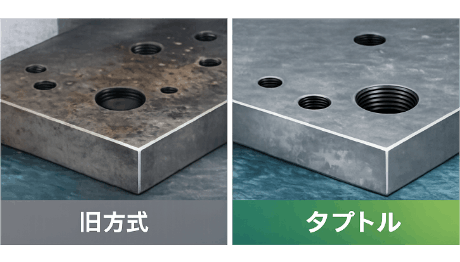 ワークを傷めない